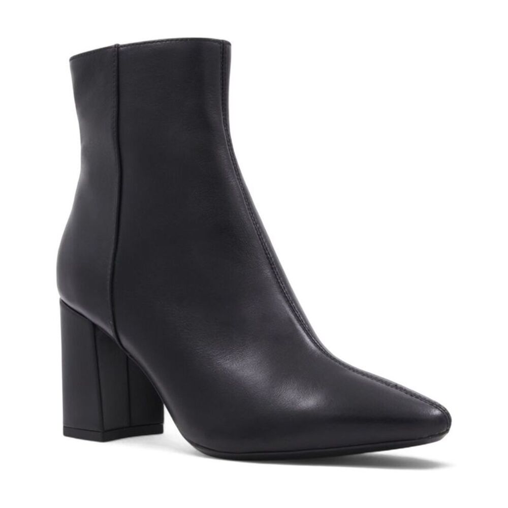 Aquatalia Pierra Weatherproof Leather Bootie, Black